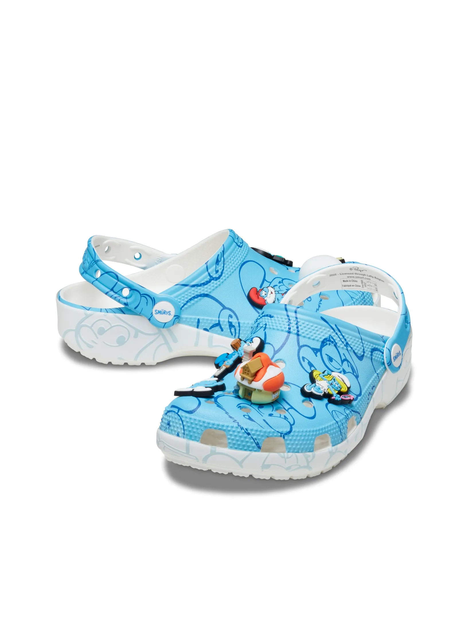 CROCS UNISEX SMURFS CLASSIC CLOG - MULTI