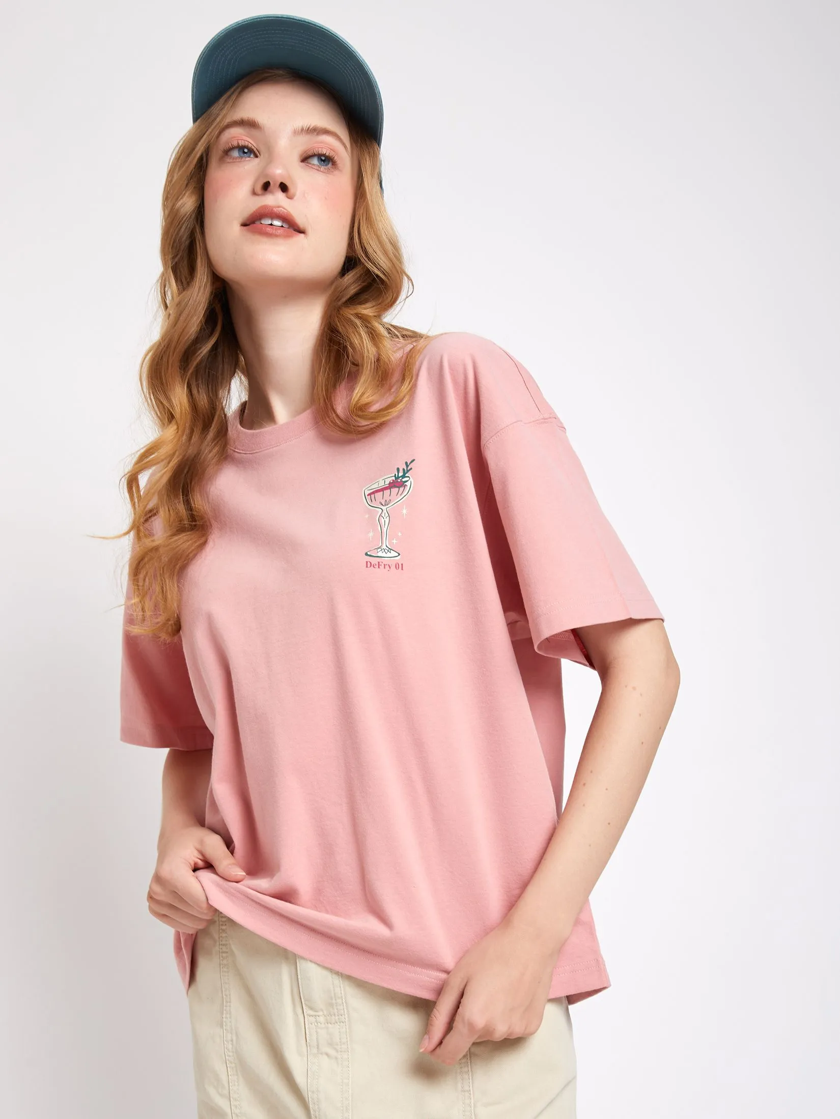 DEFRY 01 Women T-Shirt Short Sleeves 2503ETSW029 Pink