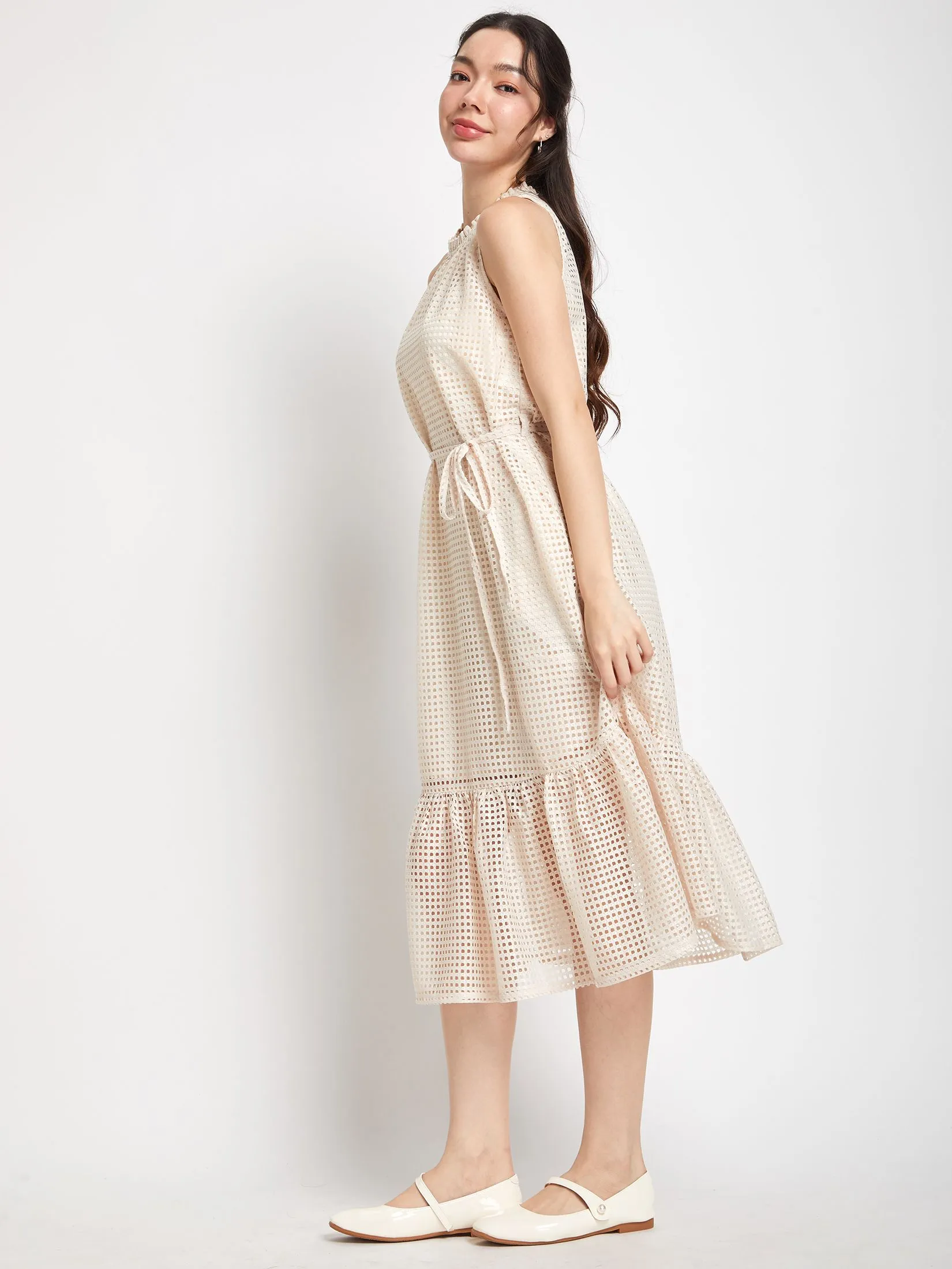 LOLITA Women Dress Crew Neck Sleveless