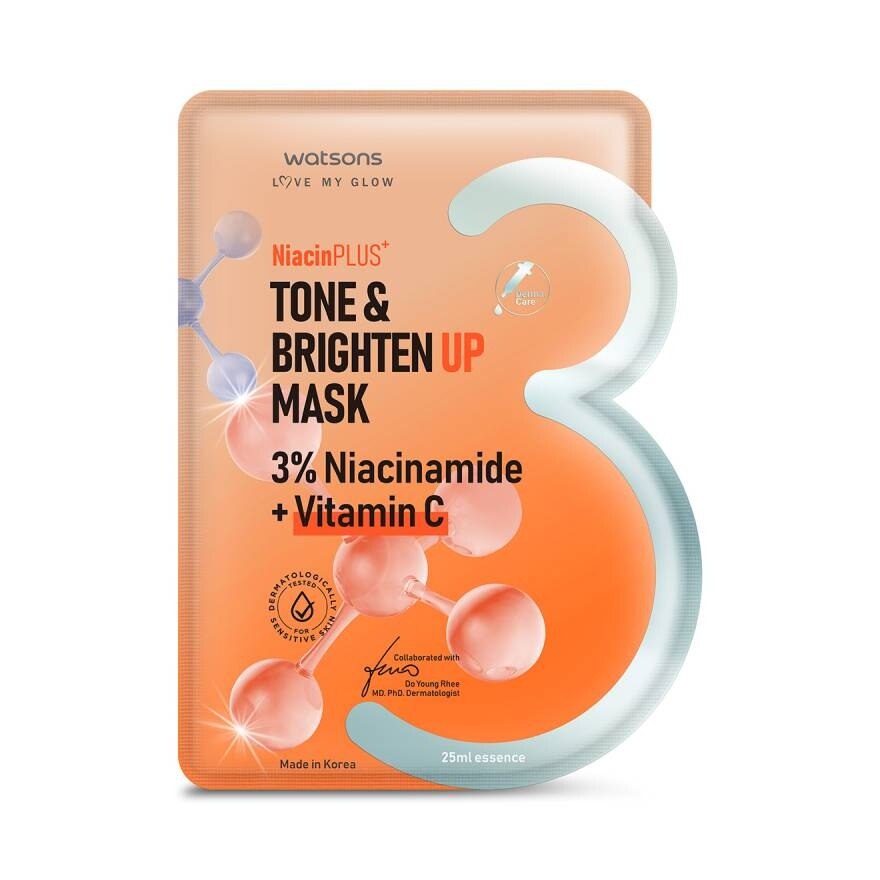 Watsons Tone Brighten Up Mask. 1sheet.