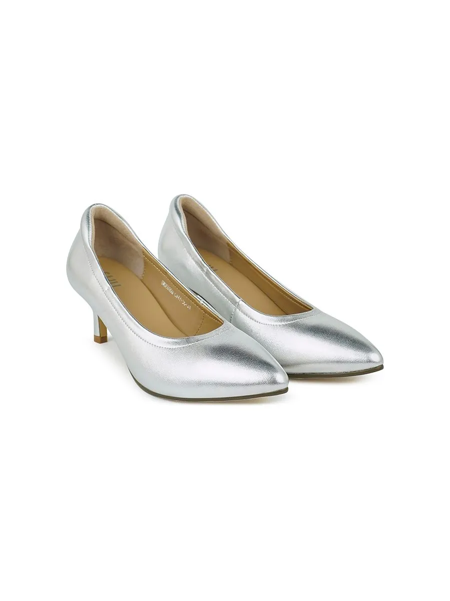 SHU WOMEN  CELEB HEELS 2" ORIGINAL - METALLIC SILVER