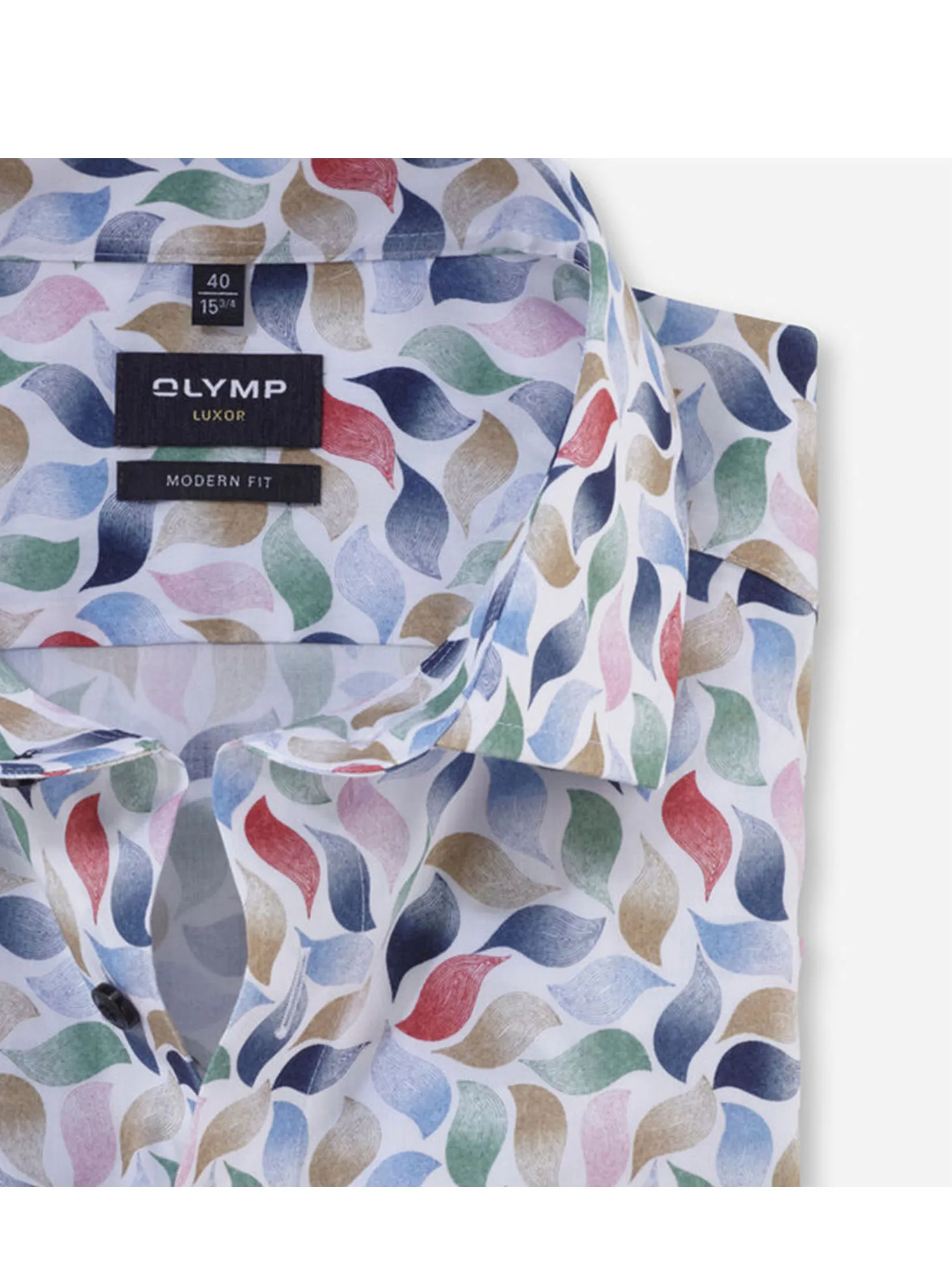 OLYMP MEN S SHIRT SHORT SLEEVES CASUALSHIRT MODERN FIT EASY IRON WHITE