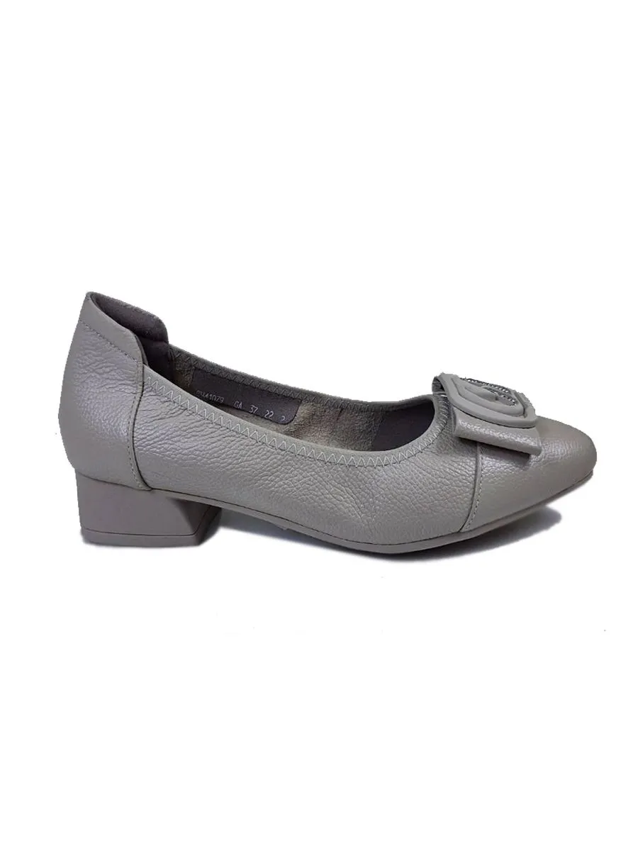 THAMES Women Shoes Casual Mid Heels Gray
