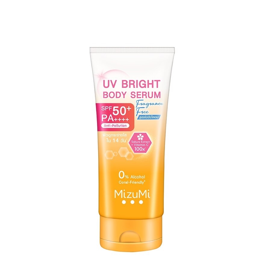MizuMi UV Bright Body Serum Fragrance Free SPF50+ PA++++ 180ml