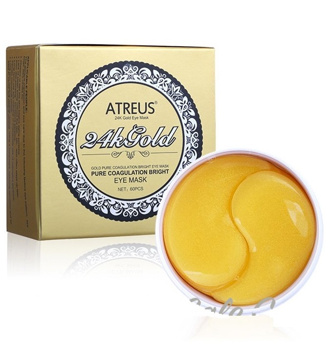 Золотые патчи для глаз 24k Atreus 60 шт
