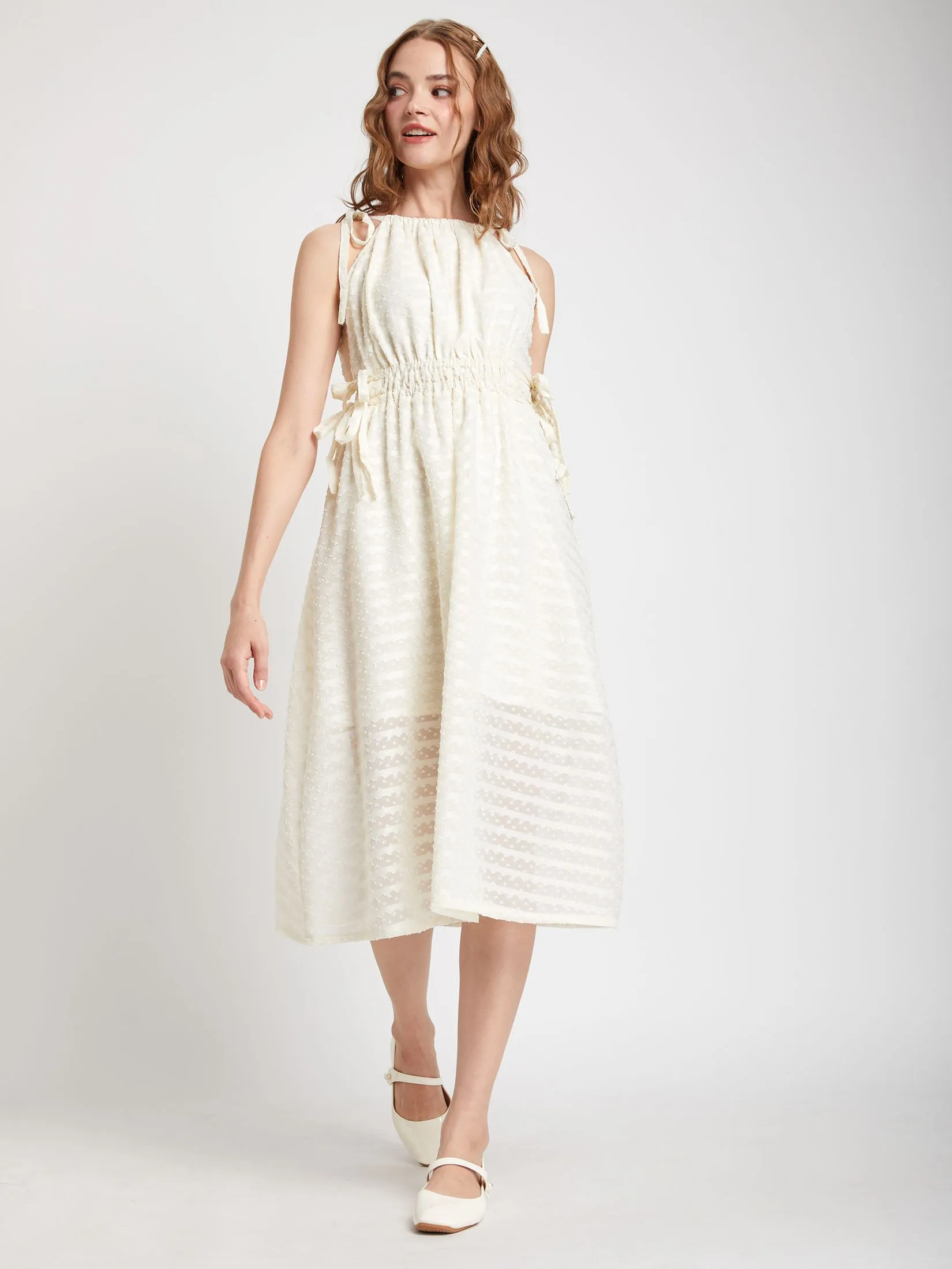 LOLITA Women Dress Halterneck chiffon with ribbon detail