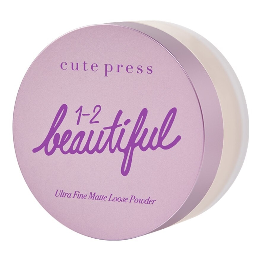 Cute Press 1-2-Beautiful Ultra Fine Matte Loose Powder 15g. - Translucent
