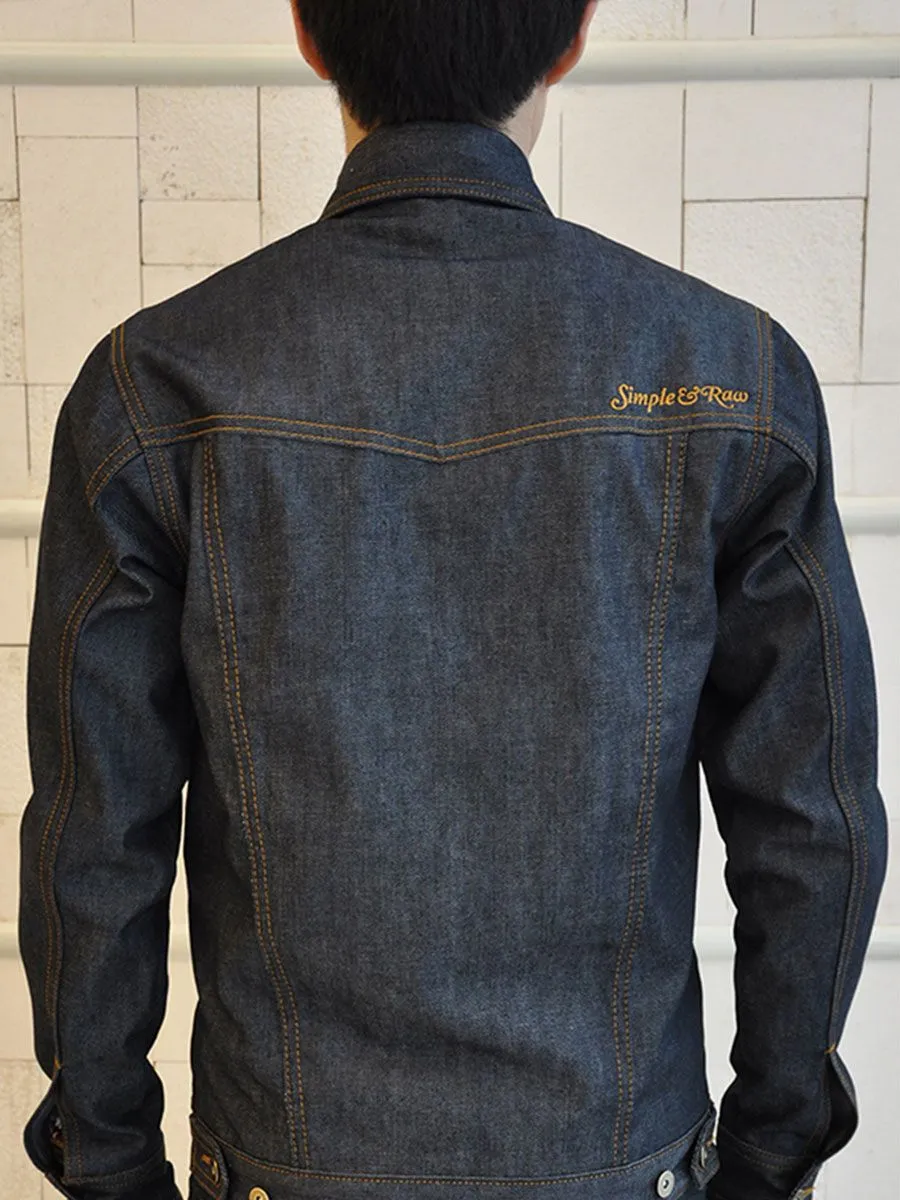 SIMPLE&RAW Dry Twill Jacket Jk901 Dark Blue