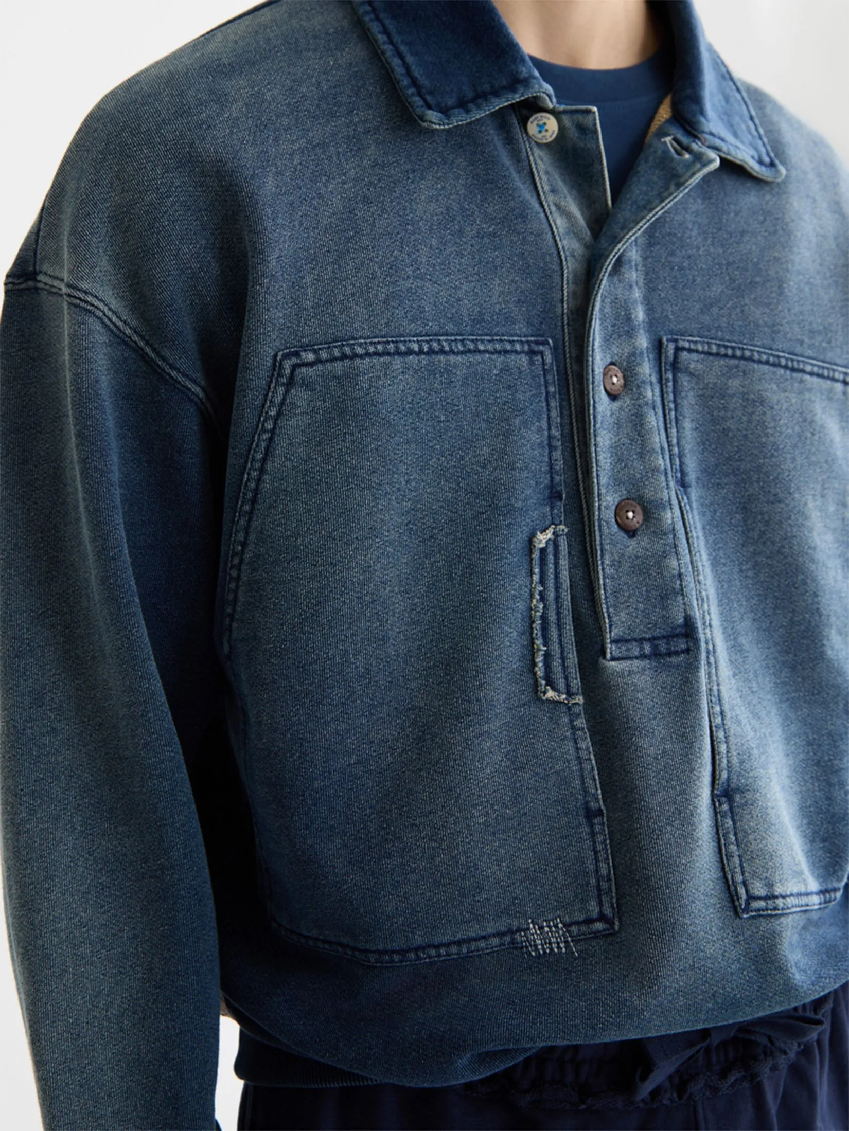 SCOTCH&SODA Men Jacket Worked Out Popover Navy