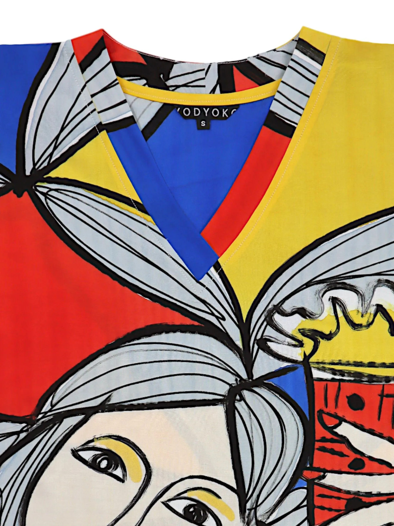 YODYOKO Woman Dress - Multicolor : Woman with Guitar