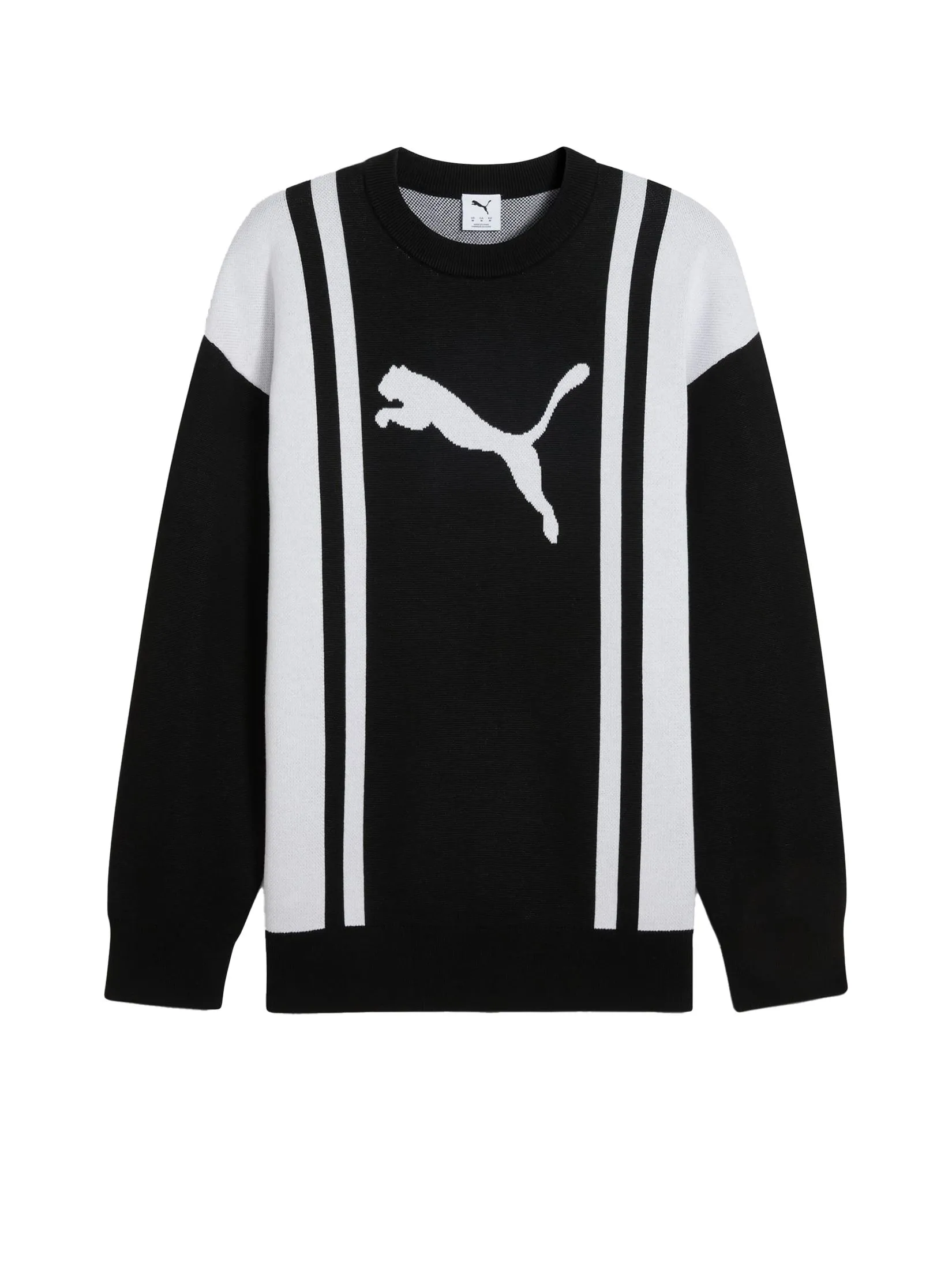 PUMA Unisex Sweater Future.Puma.Archive Relaxed Knitted PUMA Black-PUMA White