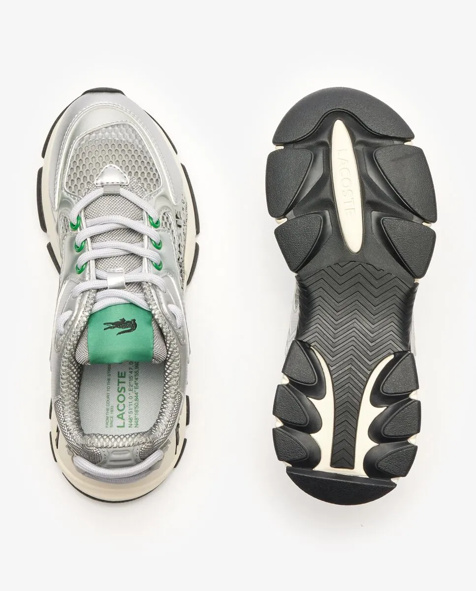 LACOSTE Grey Women’s L003 Neoand Leather Trainers