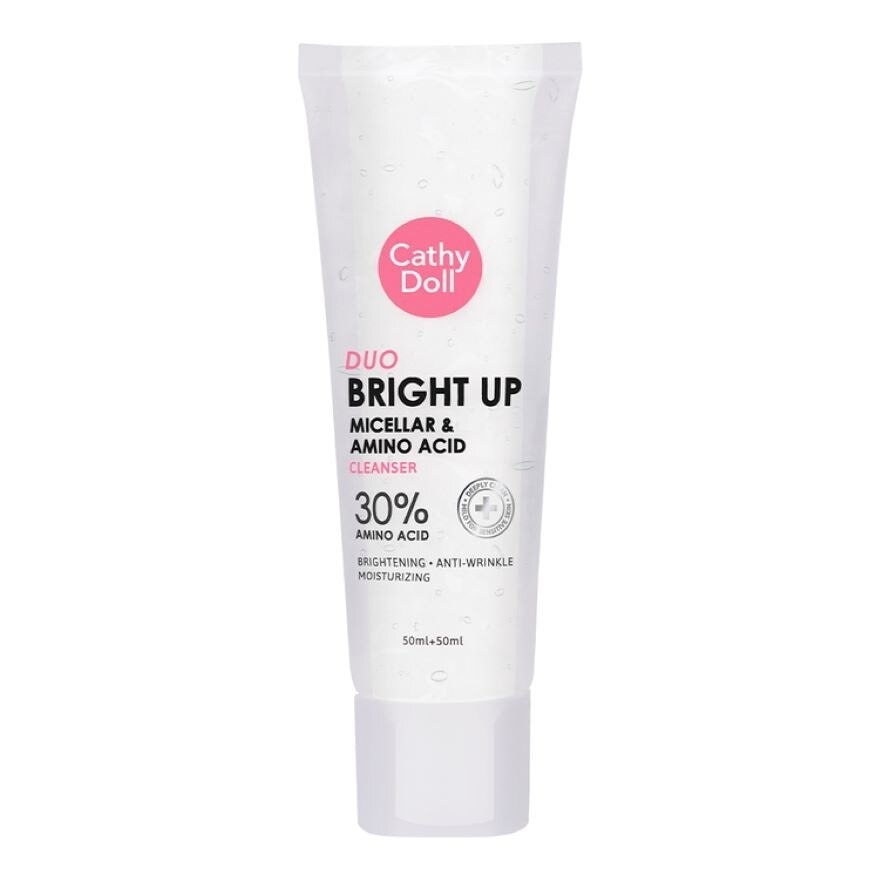 Cathy Doll Duo Bright Up Micellar Amino Acid Cleanser 100 Ml.(Gel 50+Foam 50) - White