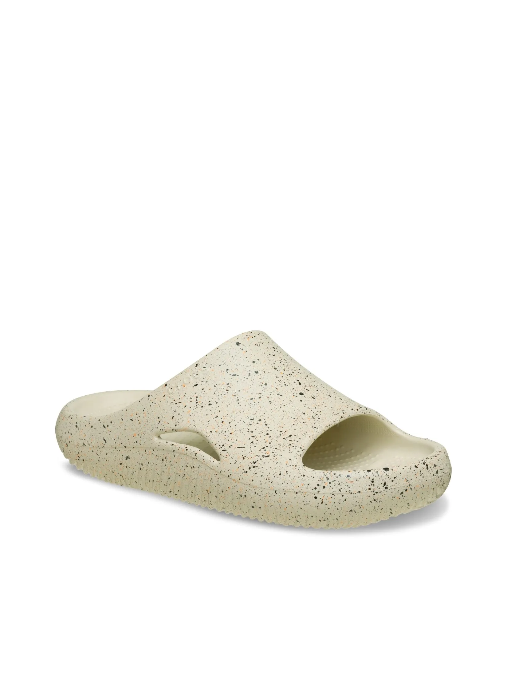 CROCS UNISEX MELLOW RECOVERY SPECKLE SLIDE - SANDSTONE