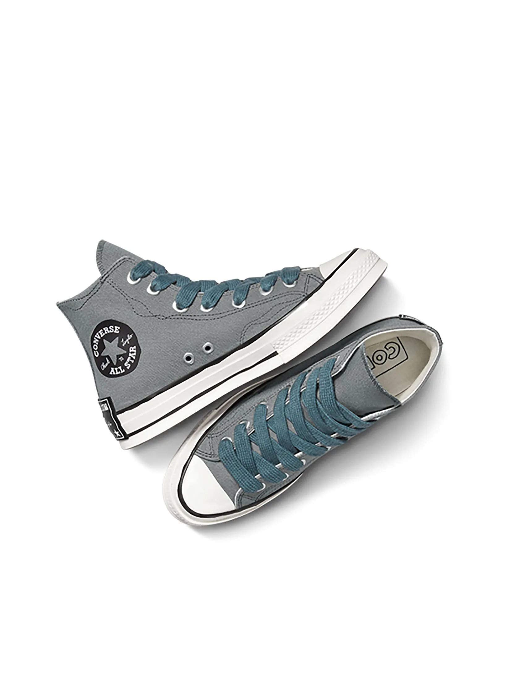 CONVERSE Men Sneakers Chuck 70 Sketch Hi Grey Sharkskin/True Nature/Egret