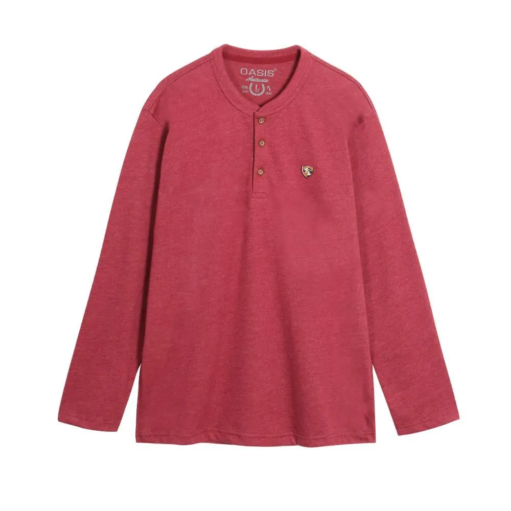 OASIS Red T-shirt Short Long sleeved