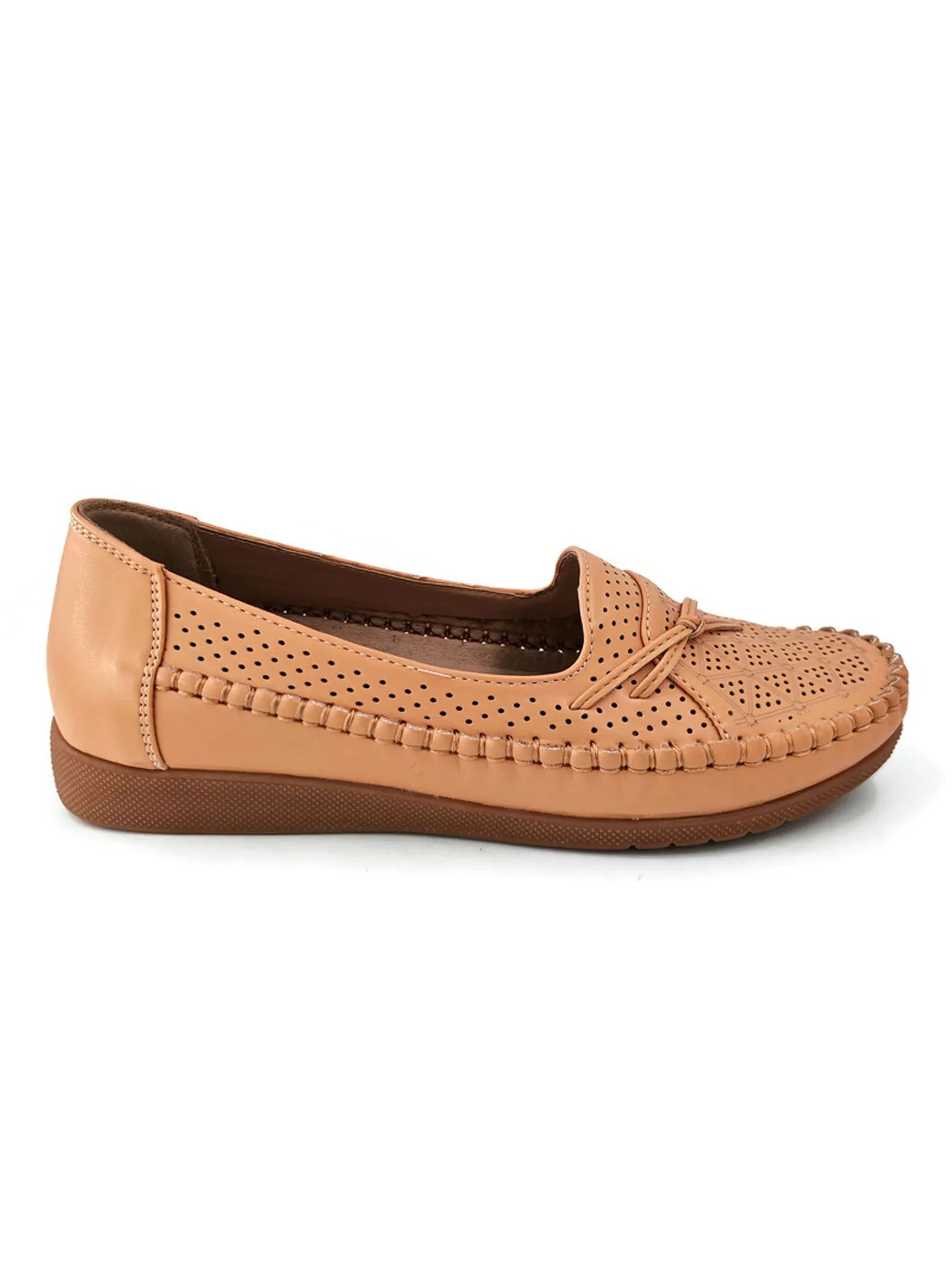 KLIN Woman Moccasin Slip-On Style Mustard