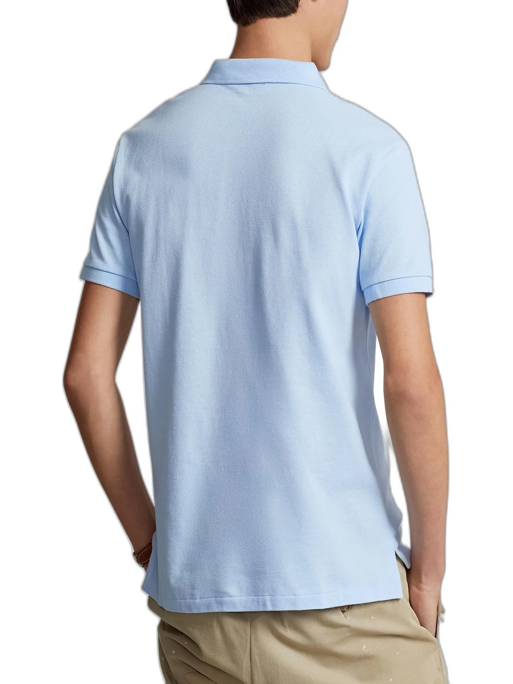 POLO RALPH LAUREN Polo Ralph Lauren POLO-Custom Slim Fit Mesh Polo Shirt MNPOKNI1N820491 400 BLUE