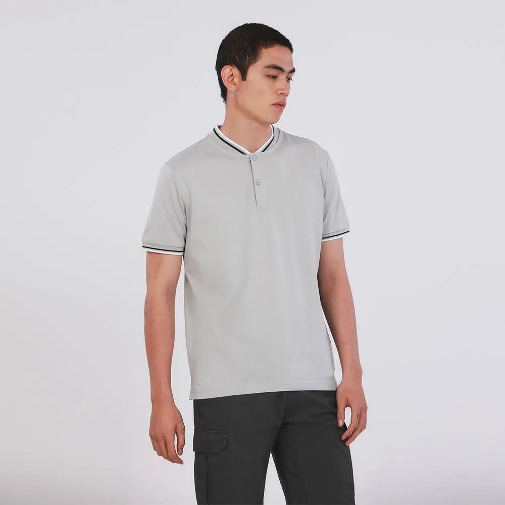 JOHN HENRY Men's Polo (Slim Fit) ESSENTIALS Grey