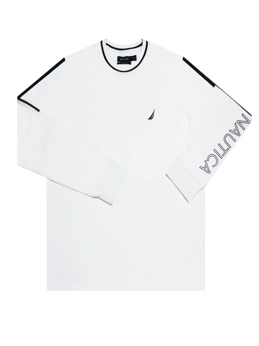 NAUTICA Men Long sleeve t-shirt  white