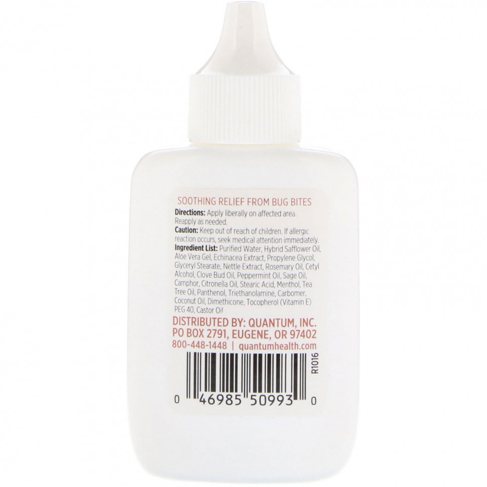 Quantum Health, Sting Soothe, облегчение при укусах насекомых, экстра-сильная формула, 1 унция (30 мл)