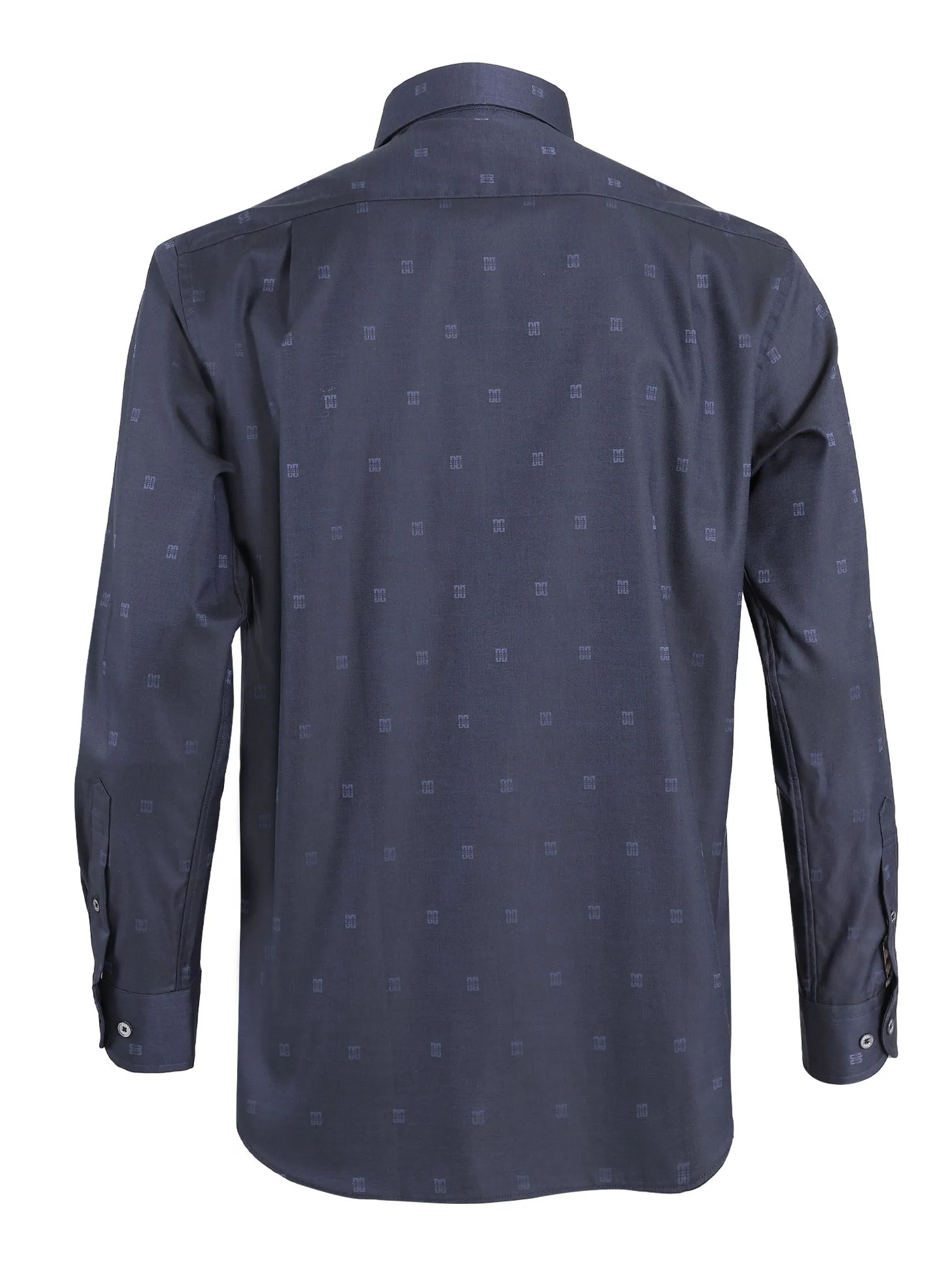DAKS MEN Long Sleeve Shirt Smart Fit Navy