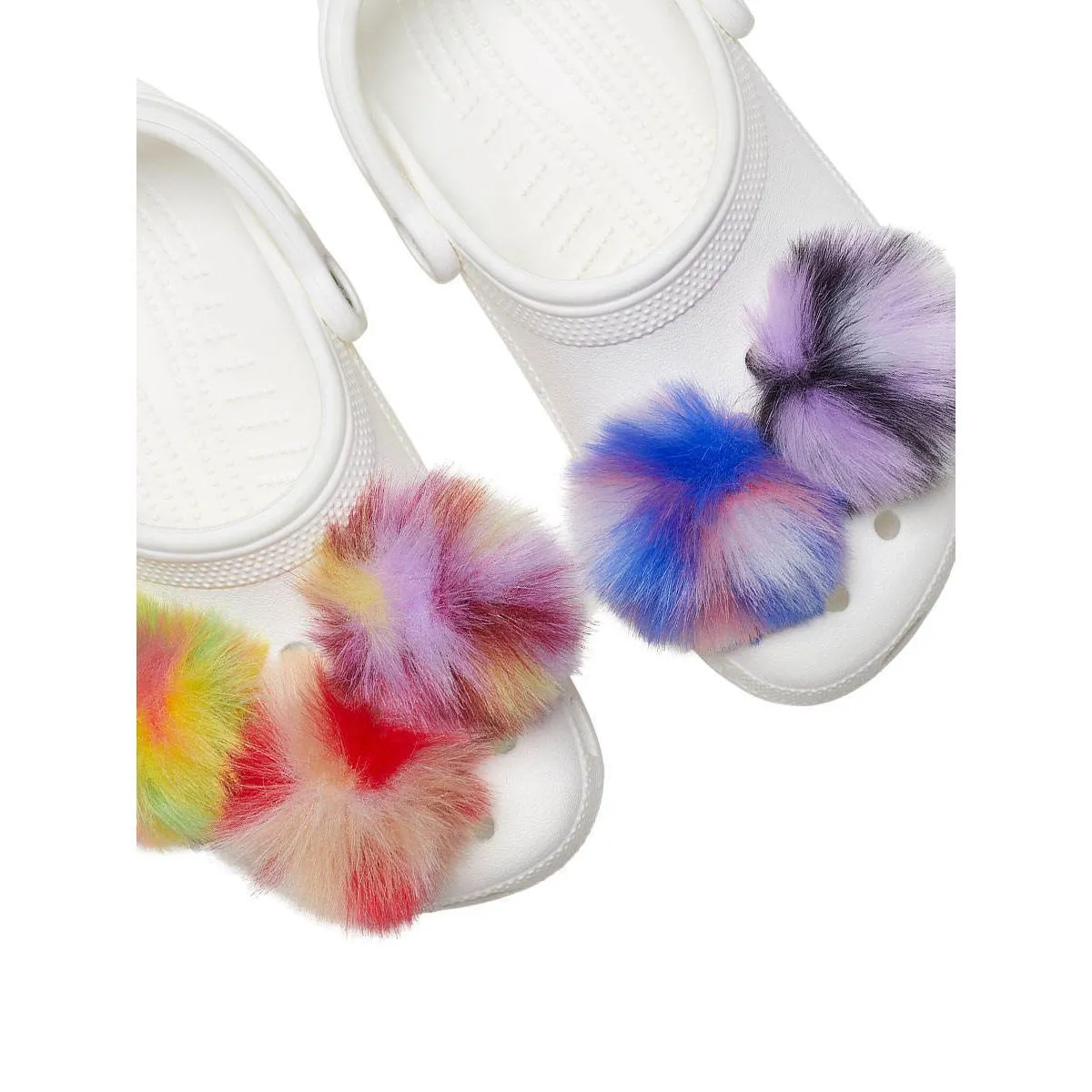 CROCS Jibbitz Shoes Charm Dyed Puff 5-Pack Multi Color - CR024AC147DOTH