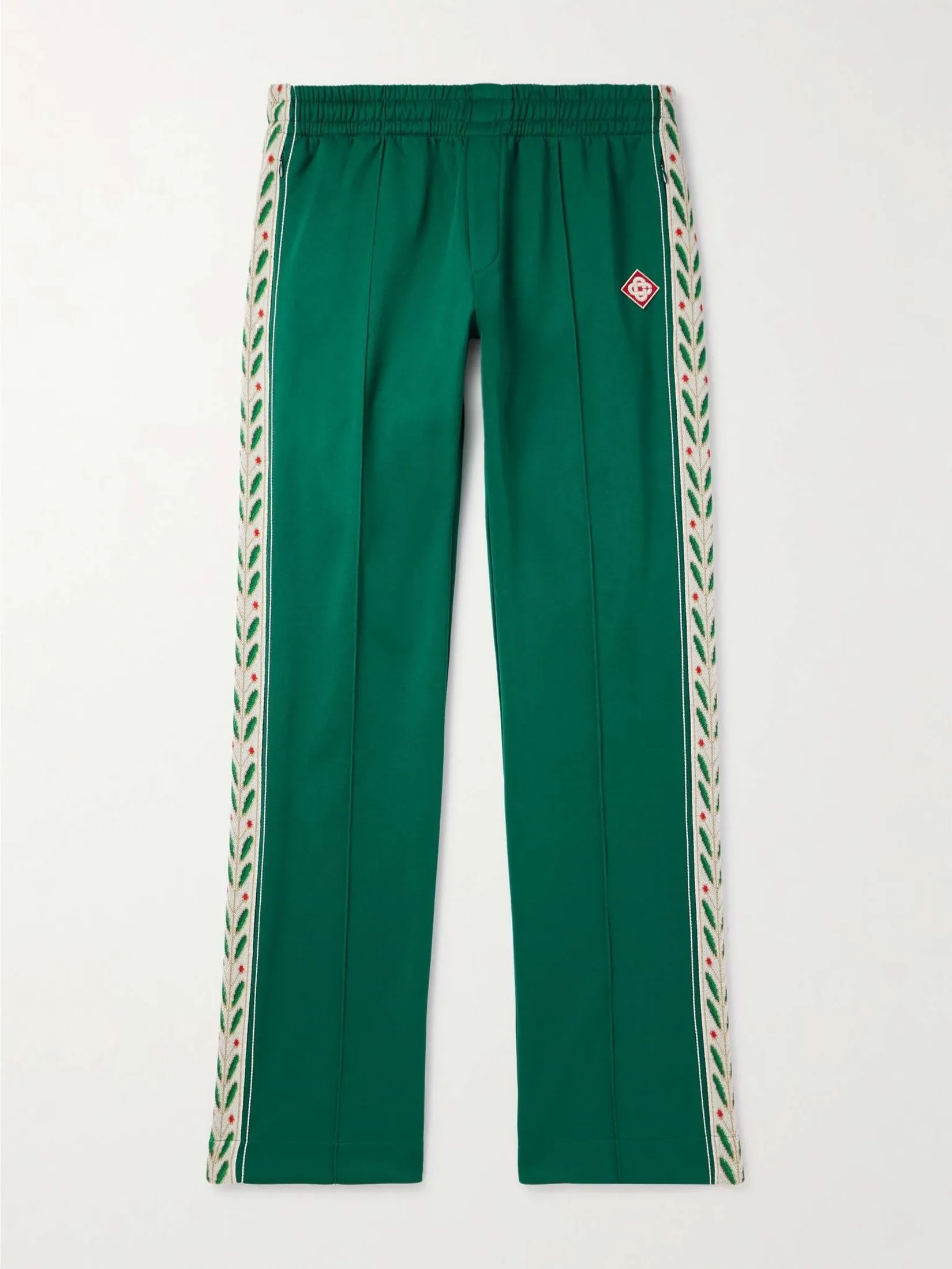 CASABLANCA WOMEN LAUREL TAPE PANELLED SWEATPANTS IN LAUREL LOGO