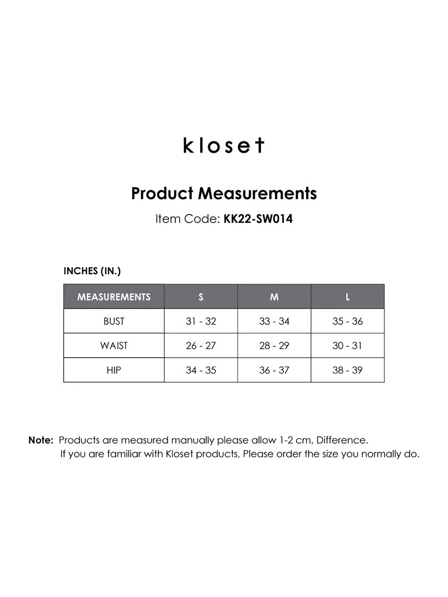 KLOSET (KK22)Gingham Halter Bikini Set Yellow