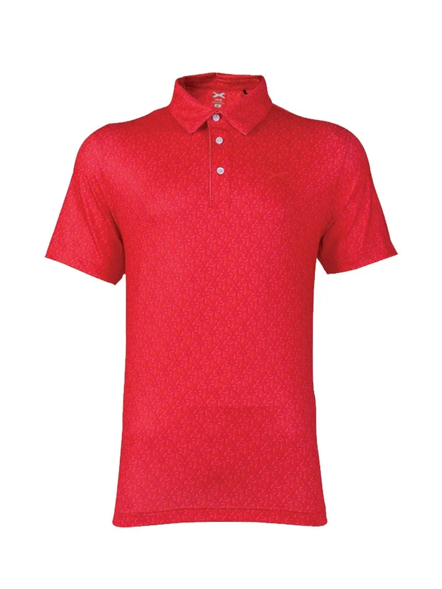 XOLO Red MEN XOLO TROPICAL POLO (040081)