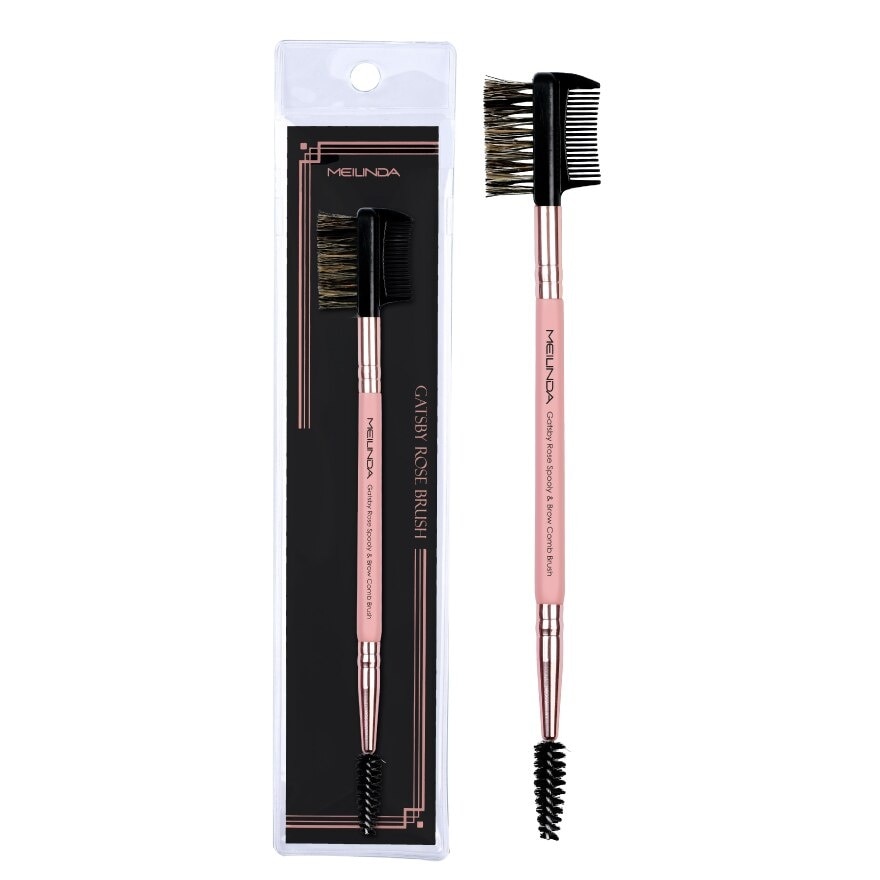Meilinda Gatsby Rose Spooly  Brow Comb Brush 1pcs. - N/A