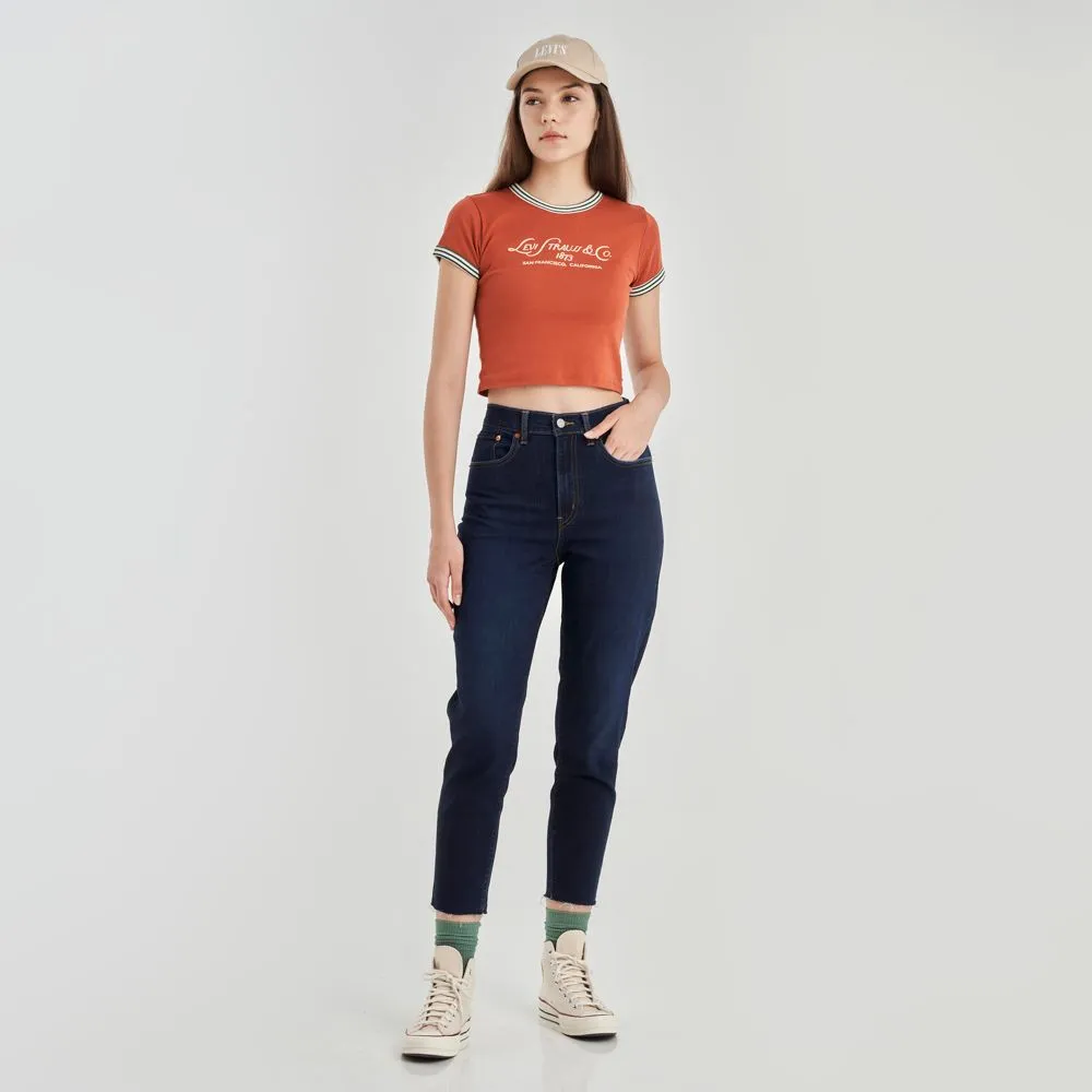 LEVI'S Women's High-Rise Boyfriend Jeans 85873-0121 Cobalt Parade