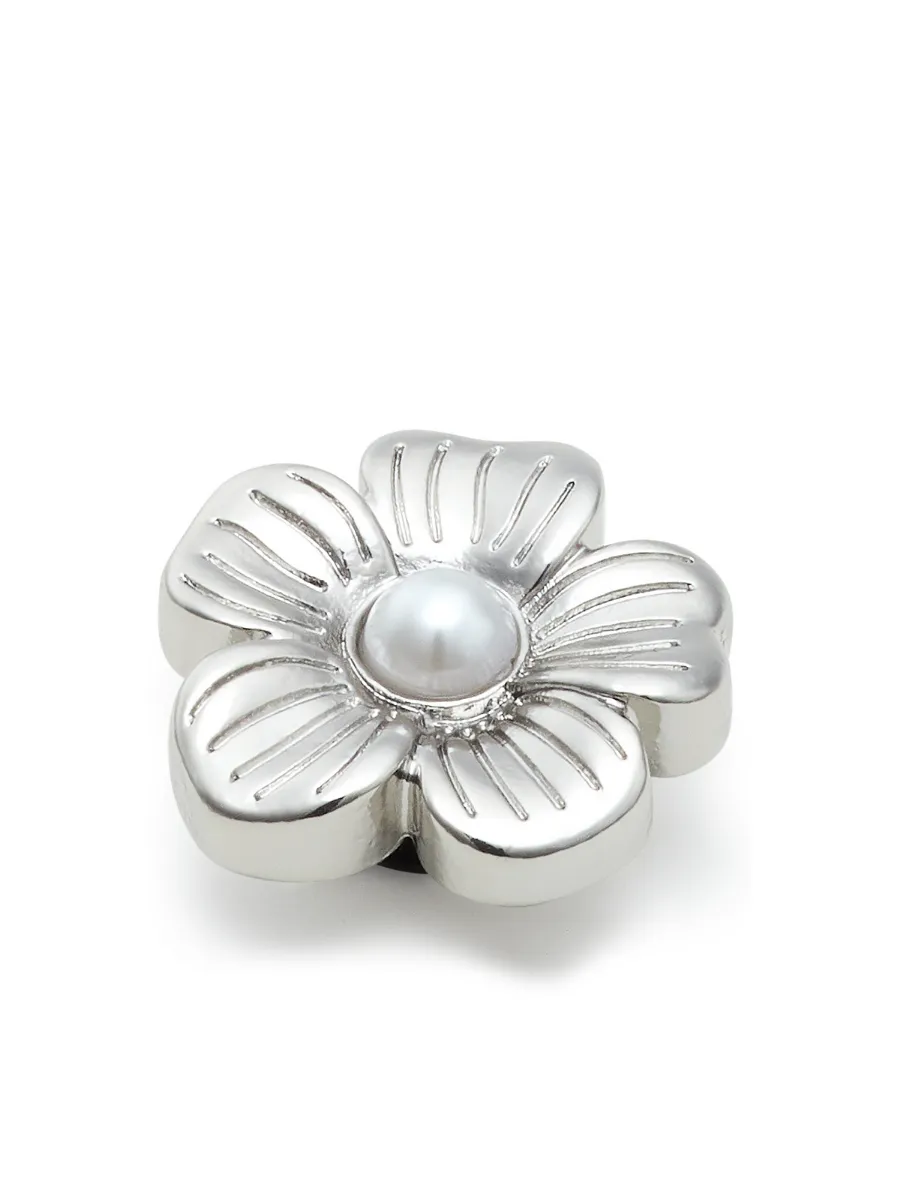 CROCS JIBBITZ™ SILVER MONOCHROME DAISY 2