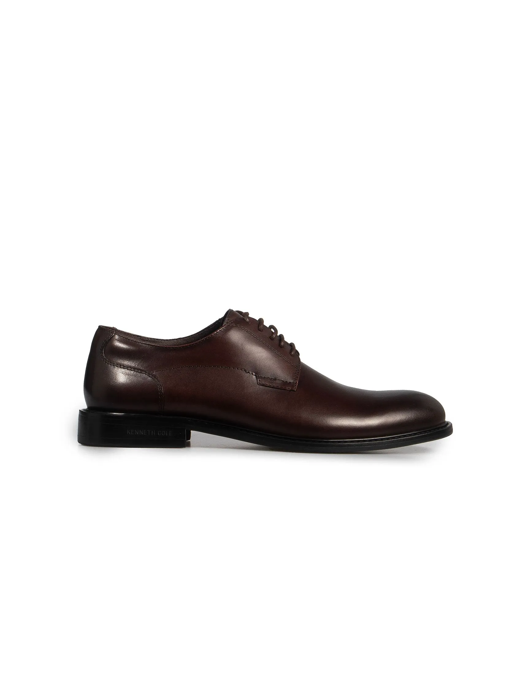 KENNETH COLE MEN DRESS SHOES PHILIP LACE UP  /DARK BROWN