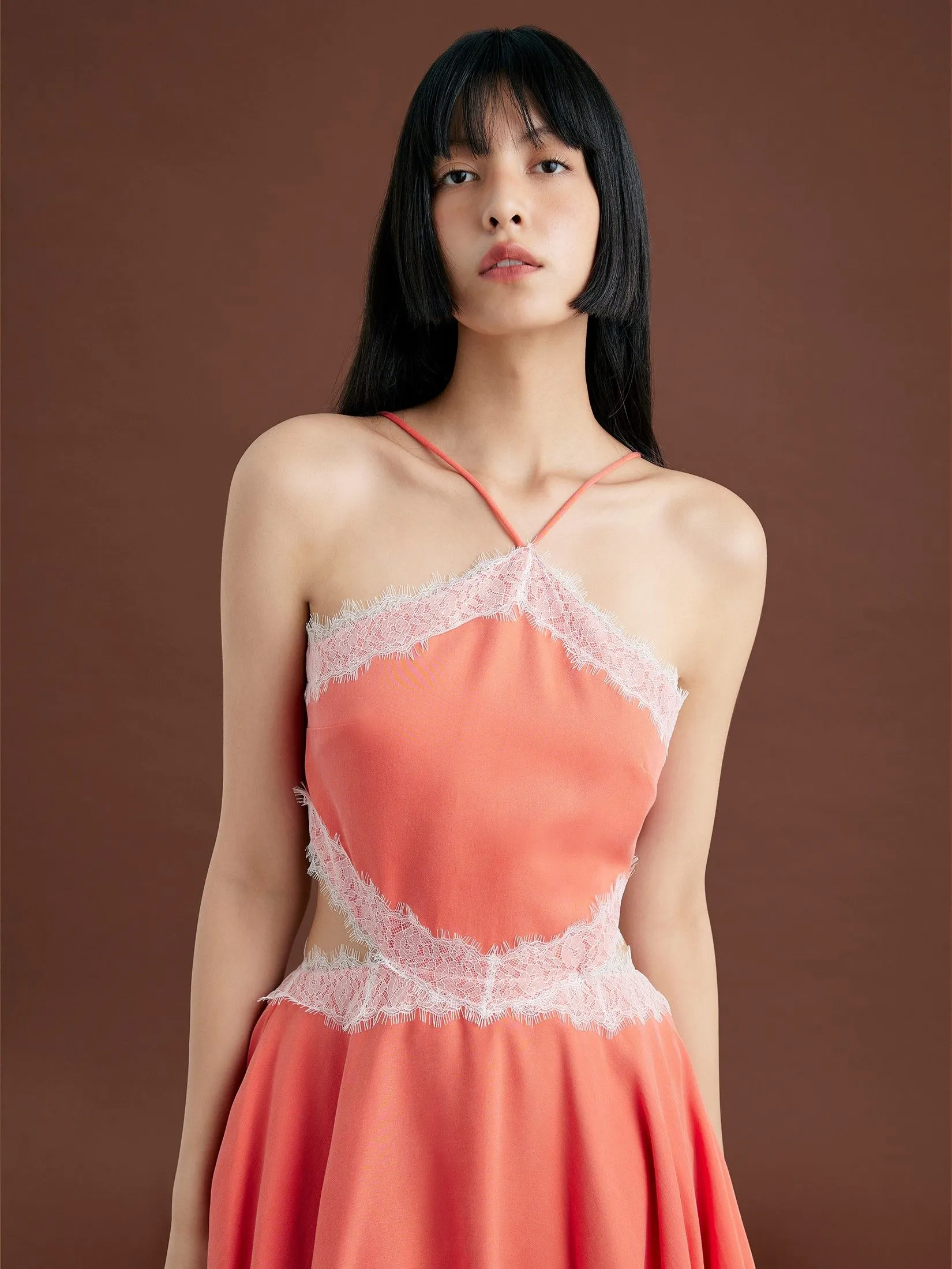 ASV (AW24)Lola Women Handkerchief Dress Orange