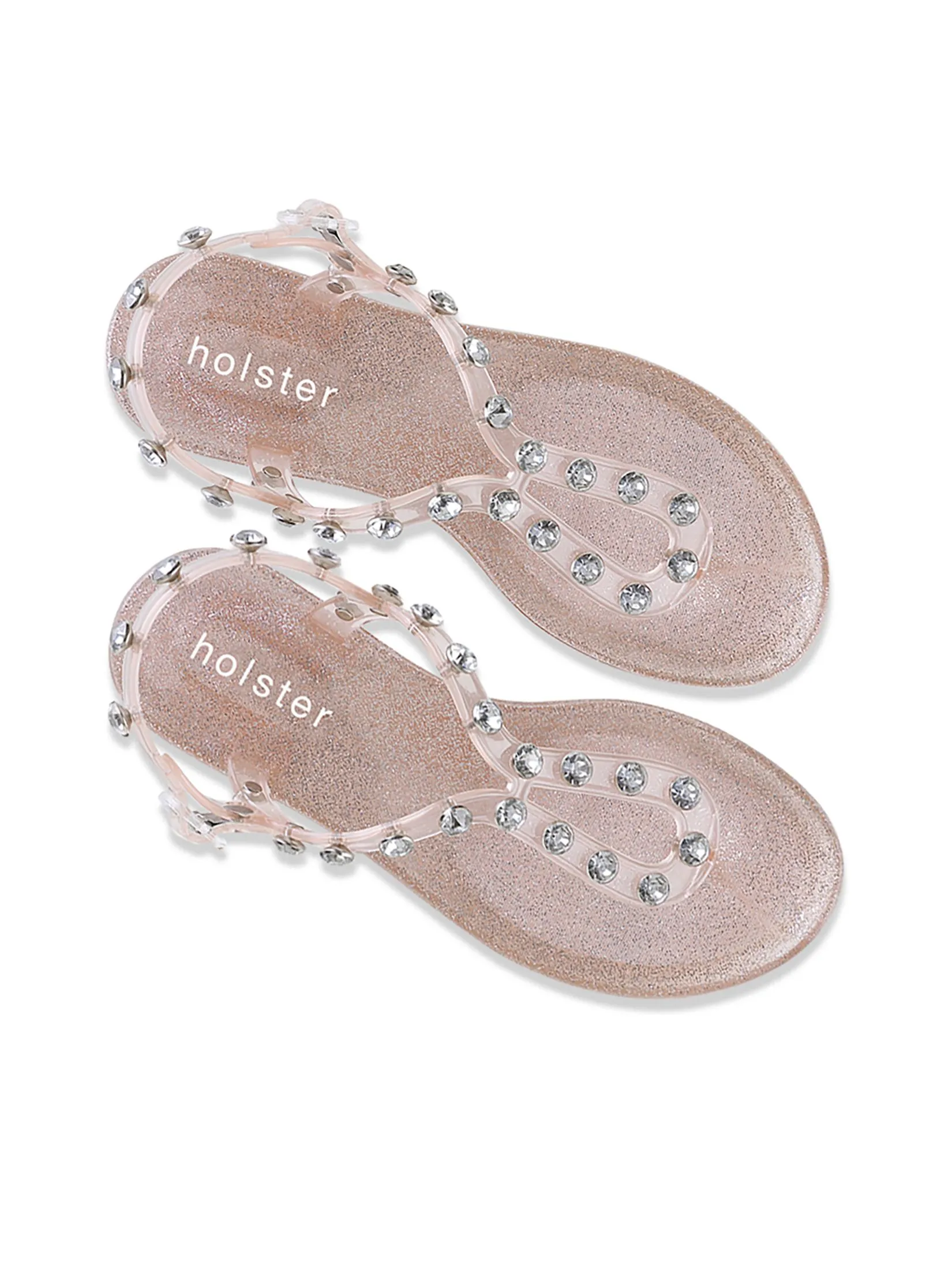 HOLSTER Women Sandals Supermodel Glitter Rose