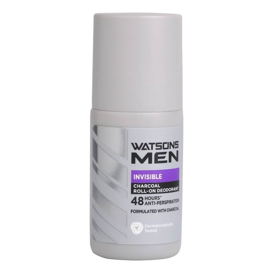 Watsons Men Invisible Charaoal Roll-on Deodorant 50ml