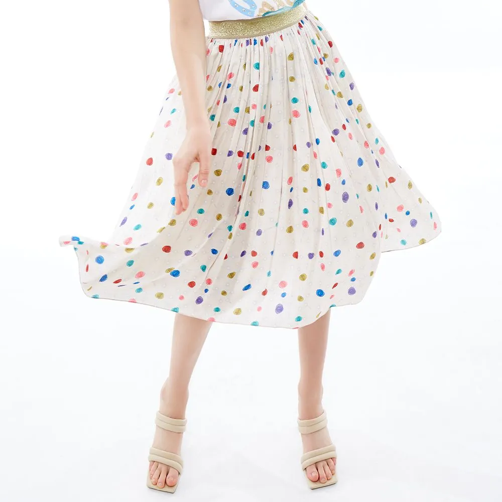 ICONIC CREAM BARLEY SKIRT