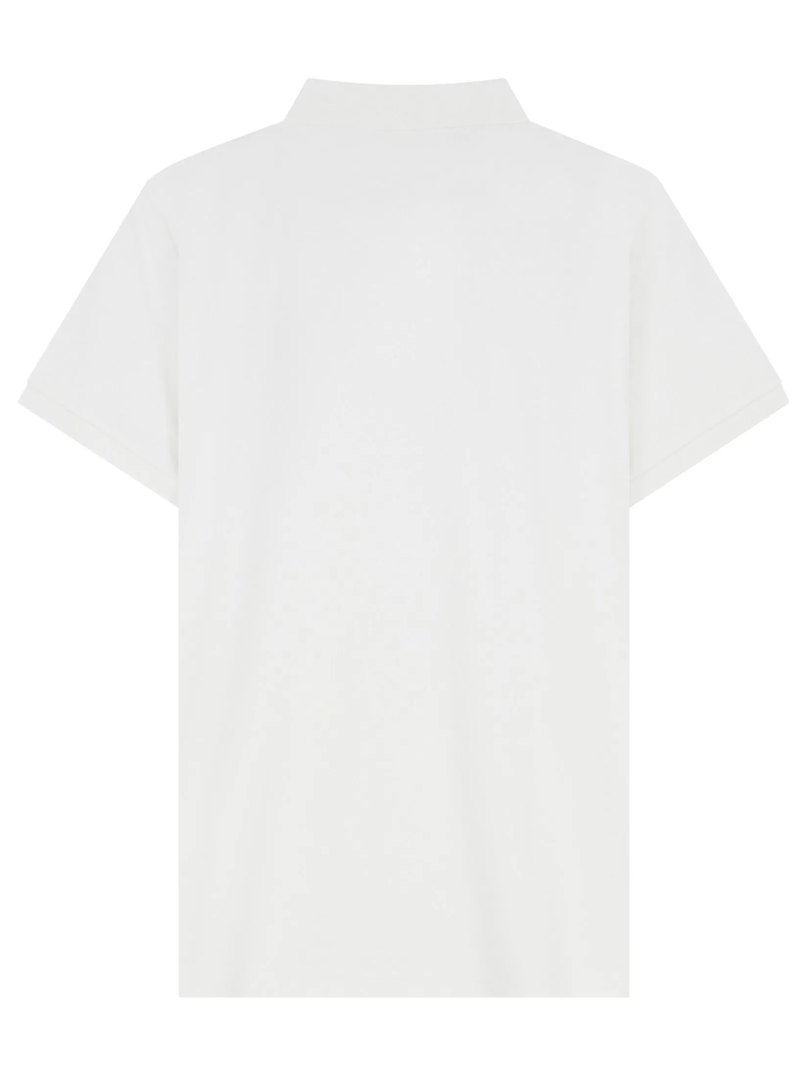 GIORDANO Men's Slim Interlock Polo (Liquid Touch) Signature White