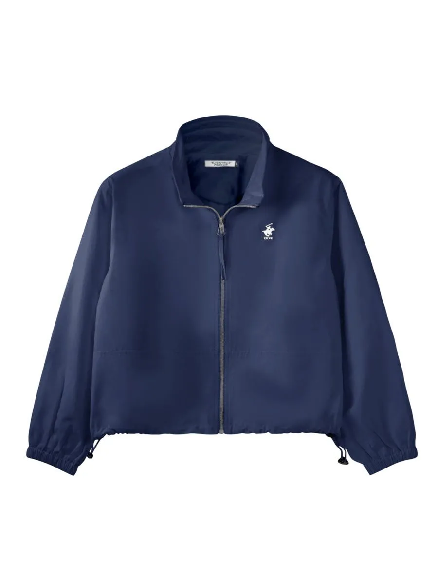 BEVERLY HILLS POLO CLUB Dark blue Women's long-sleeved cropped jacket