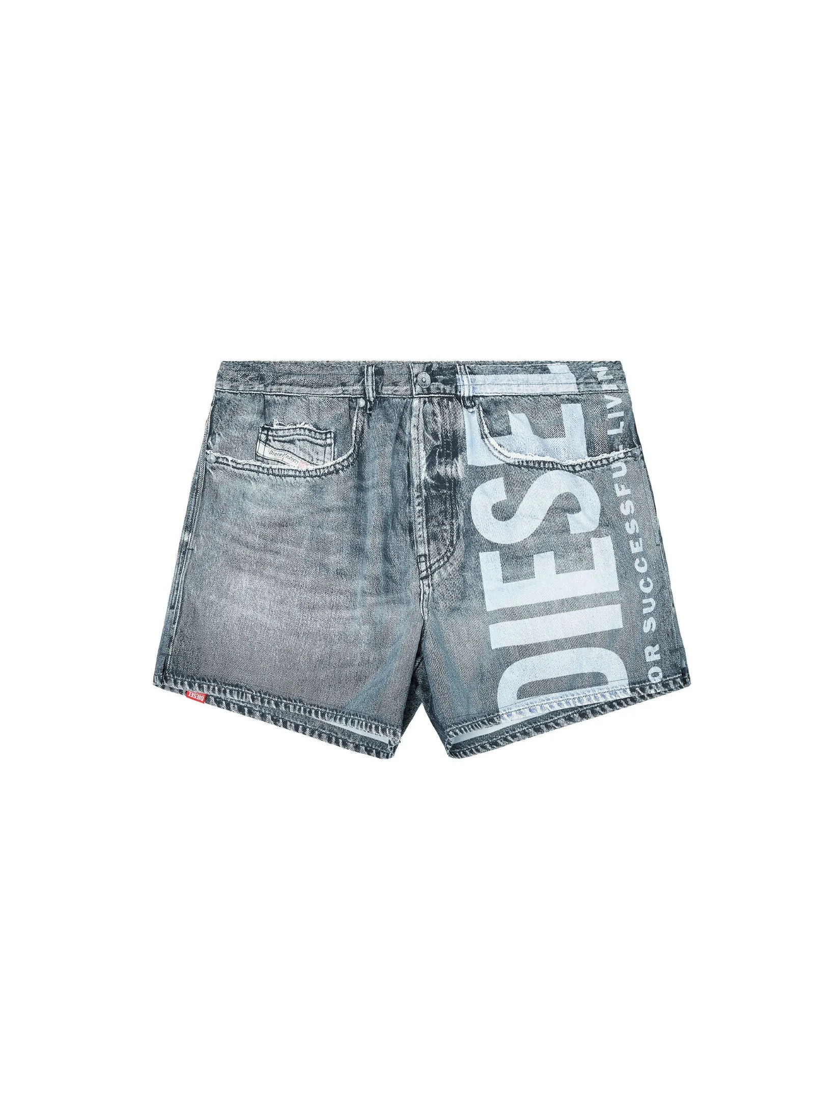 DIESEL Swimwear Men KEN-37-DNM BOXER-SHORTS Grey