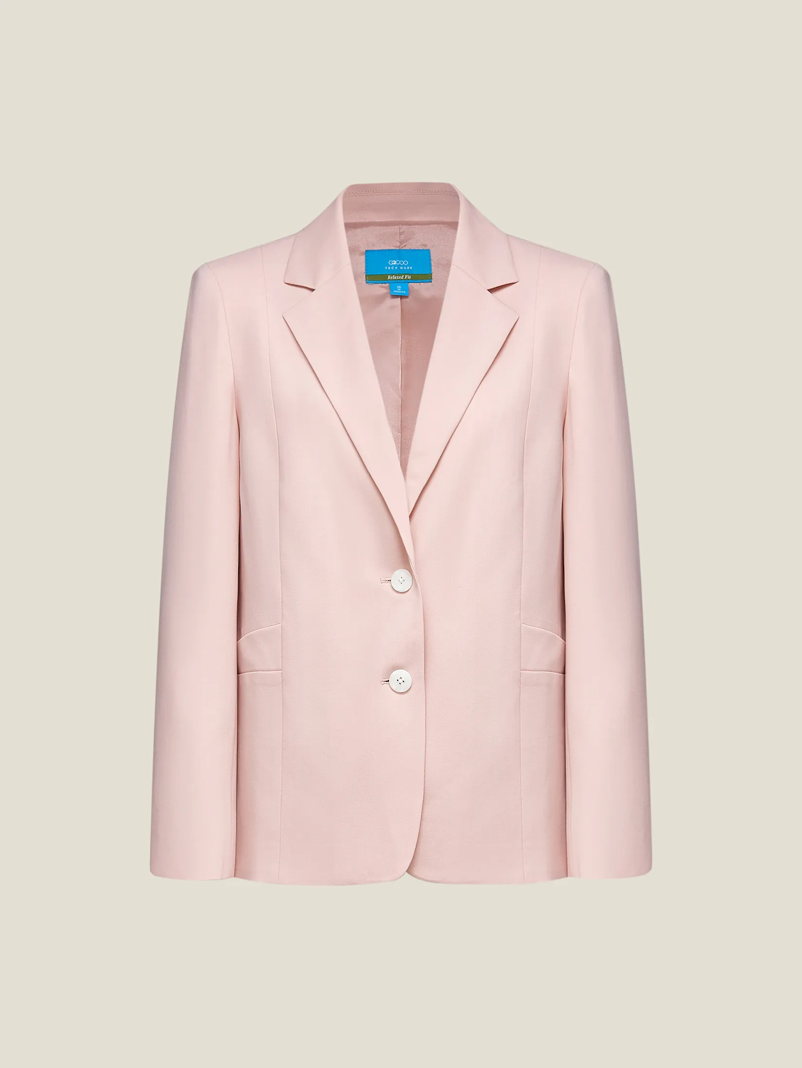 G2000 Women Clothing Cooling Multi-Way Stretch Suit Blazer Relaxed Fit - Pink