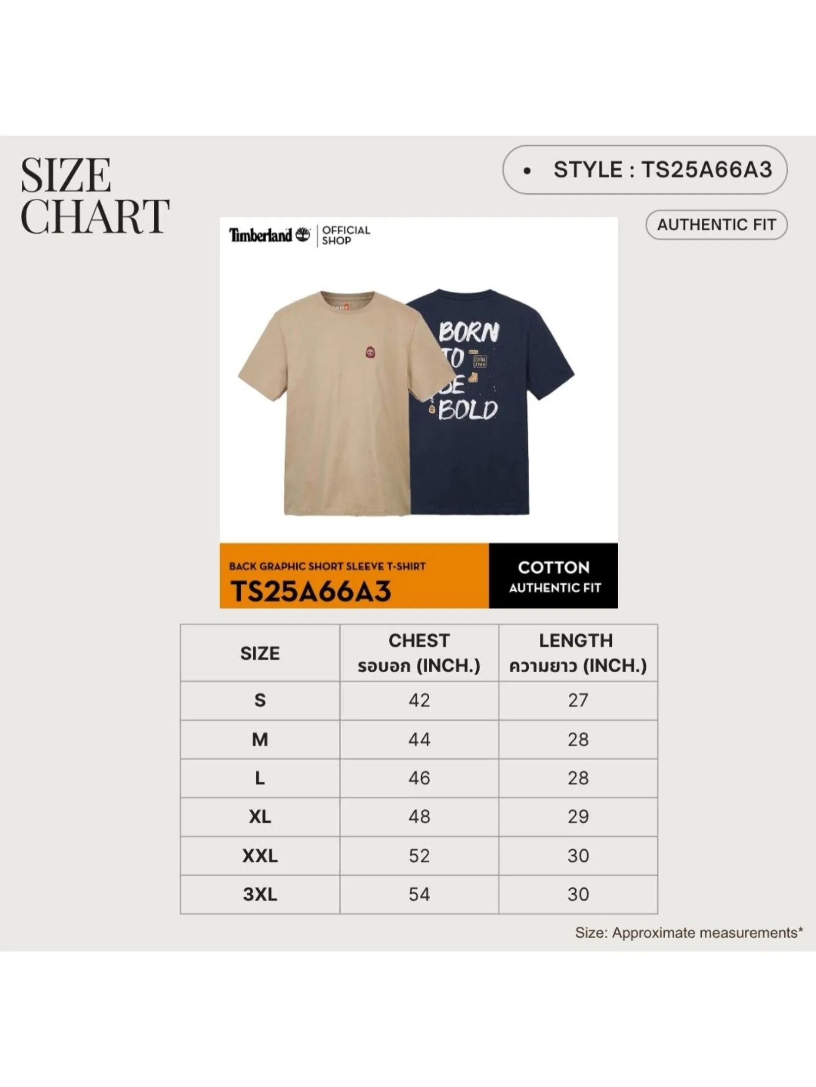 TIMBERLAND Men's Back Graphic Short Sleeve T-Shirt Light Brown