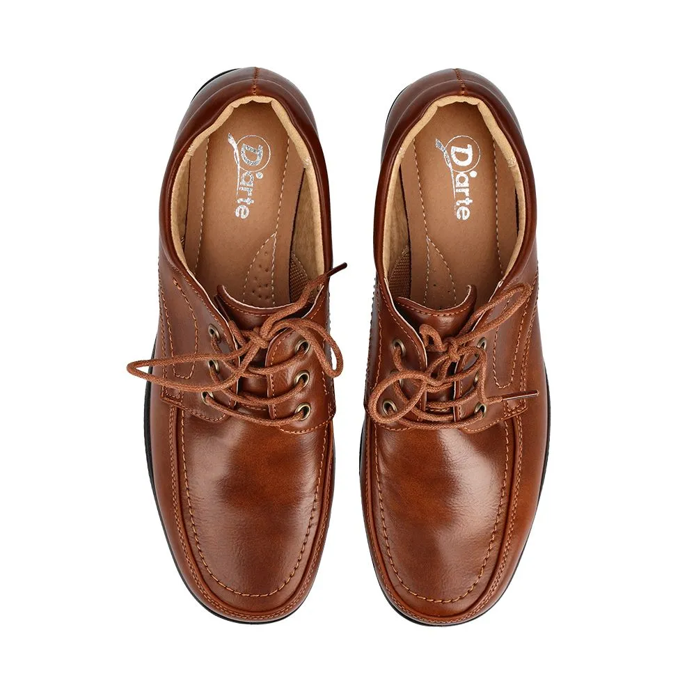 D'ARTE BROWN LEATHER SHOES D65-21767