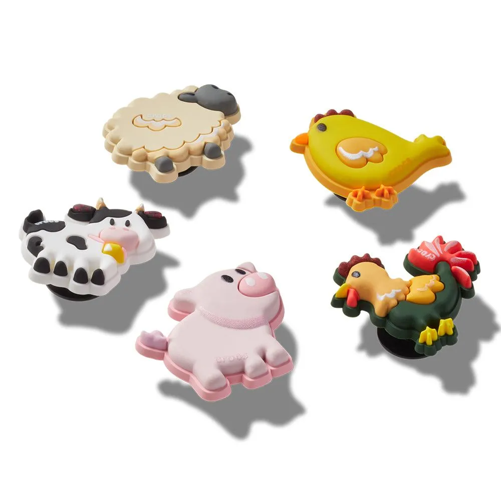CROCS Jibbitz Shoes Charm Farm Friend Animals 5-Pack Multi color - CR024AC844EKTH