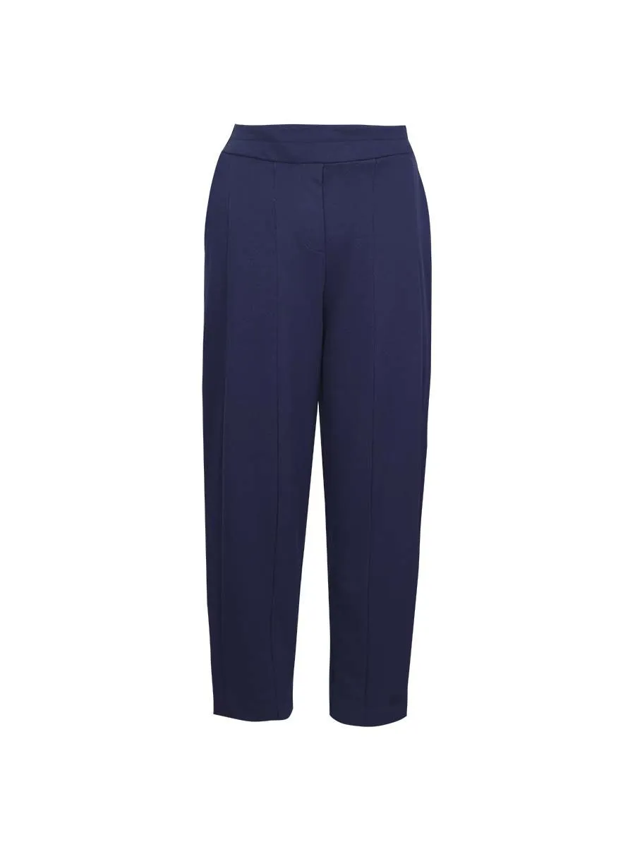 SHAKA Woman Pants Elasticated Waistband Tapered Navy