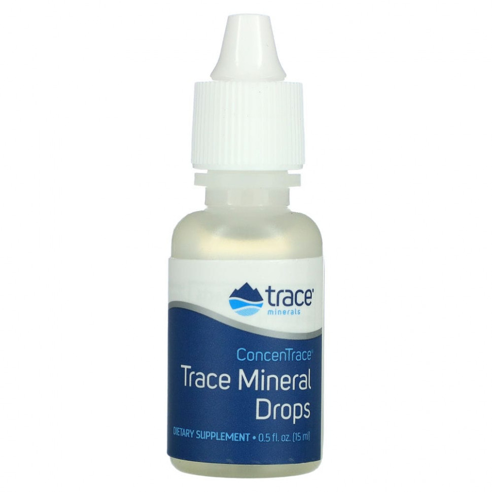 Trace Minerals ®, ConcenTrace Trace Mineral Drops, 0.5 fl oz (15 ml) - TMR-00008-114 мл