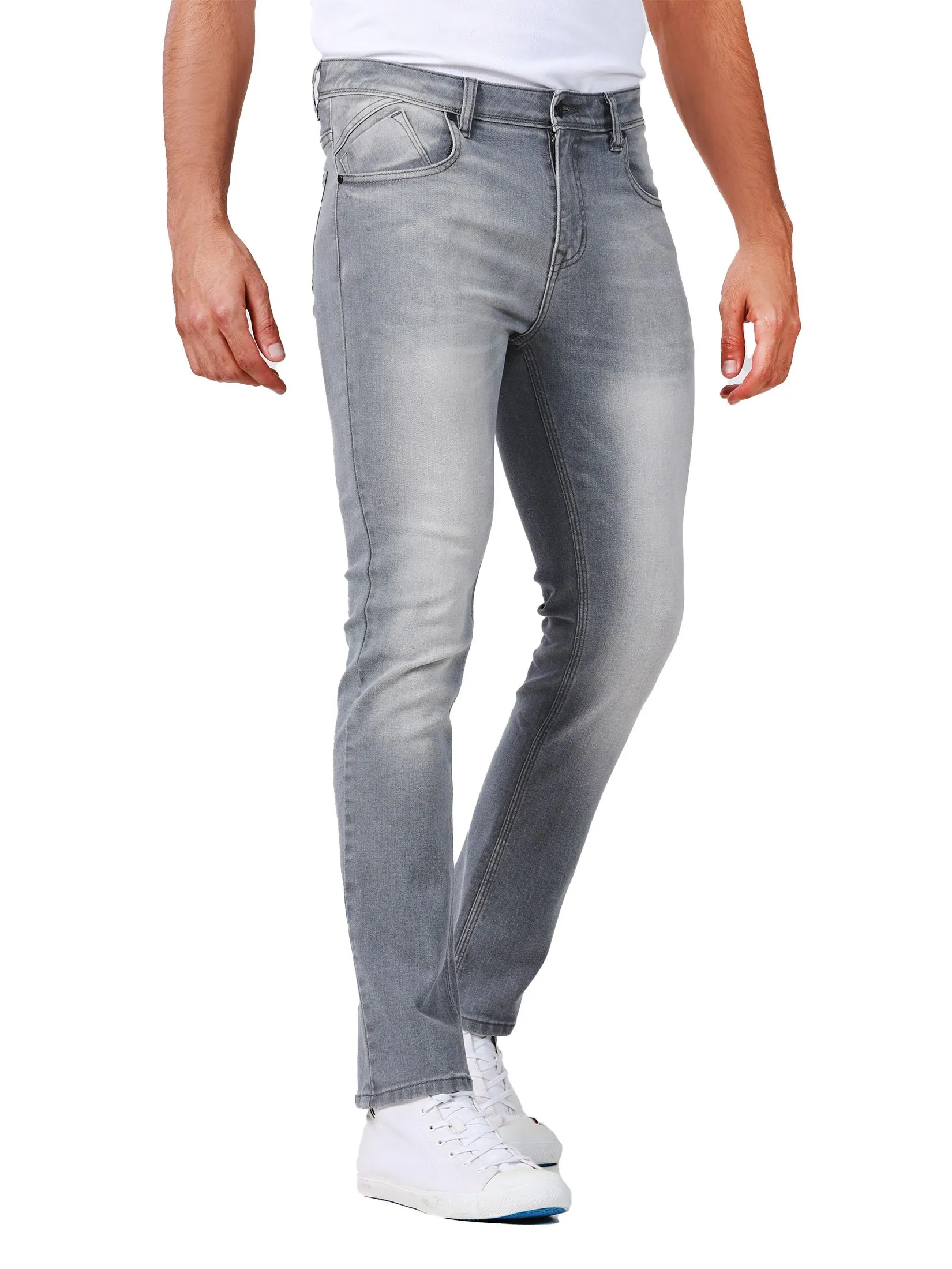 JOHN HENRY Men's Jeans (Skinny Fit) DENIM Grey