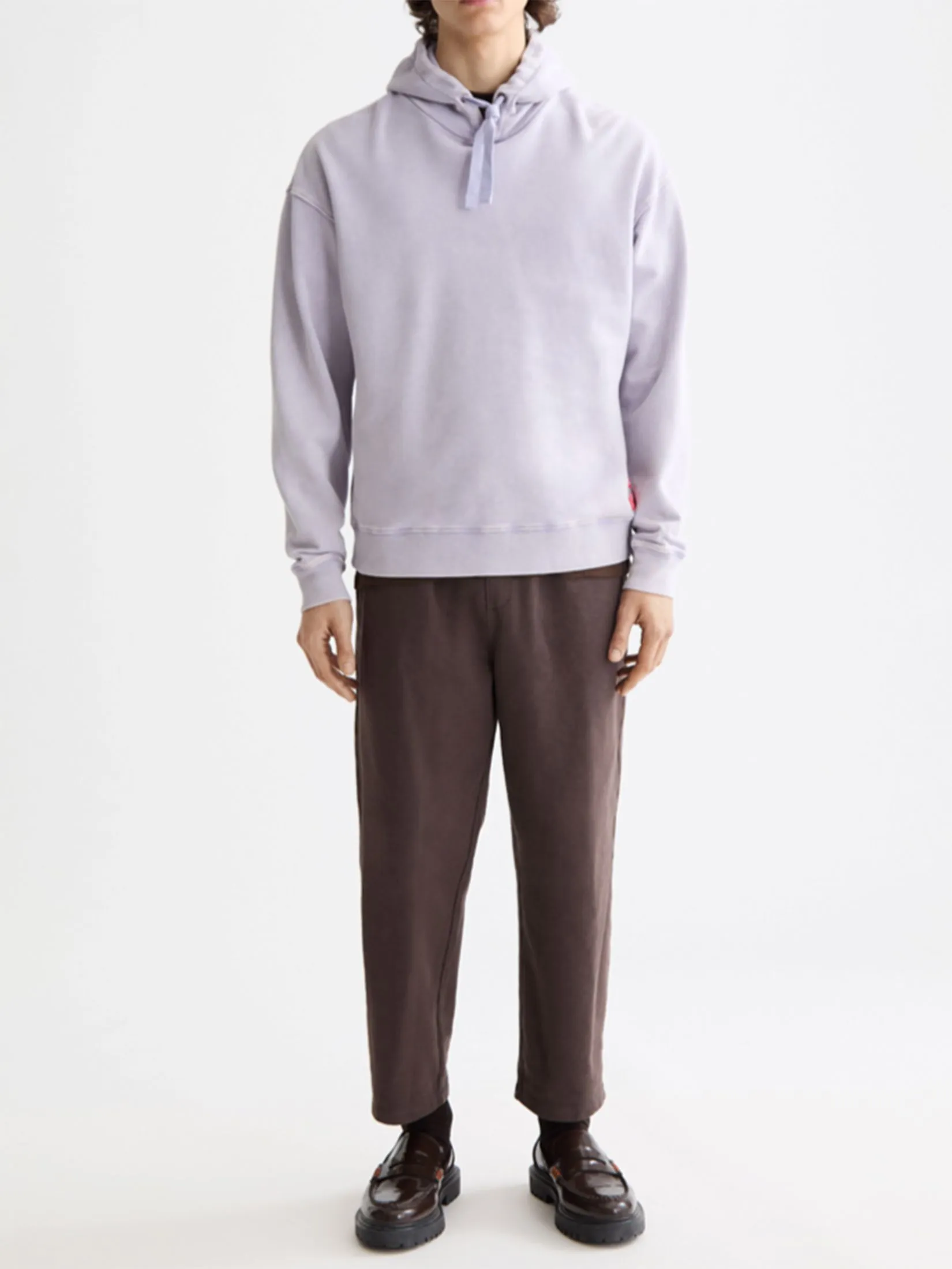 SCOTCH&SODA Men Hoodie Artwork Dark Purple