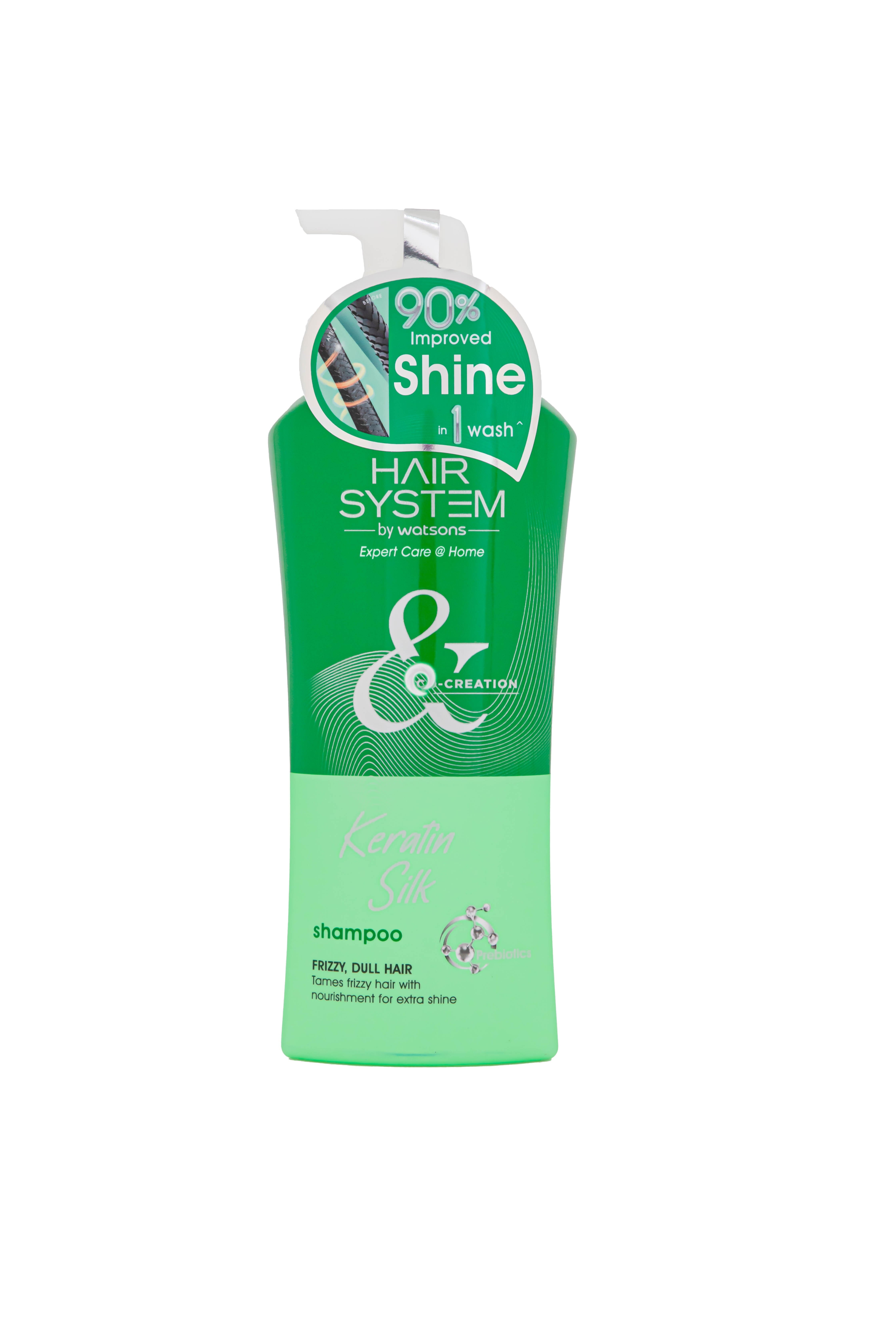 Hair System By Watsons Keratin Silk Shampoo 500ml.